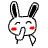 可白兔qq表情-偷笑