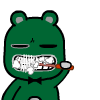 精选哎哟熊经典qq表情-刷牙