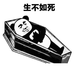 熊猫头棺材最全系列表情包图片-生不如死